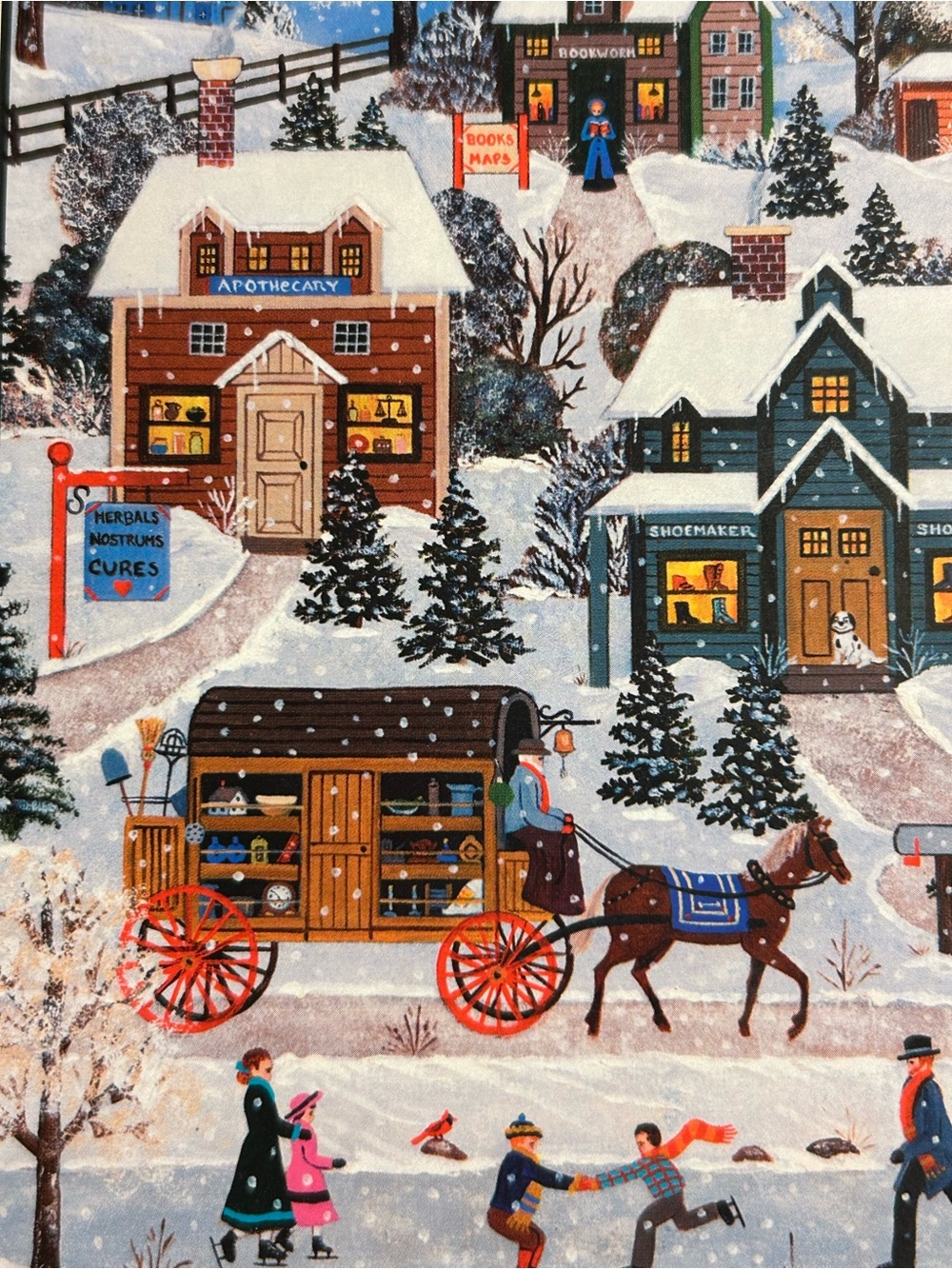 Winter Village 550-Piece Jigsaw Puzzle - Picture 2 of 4